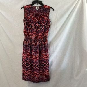 Sleeveless colorful summer dress